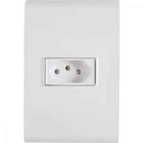 Conj 4x2 1 Tomada 2p+t Tramontina Liz 20 A 250 V Branco
