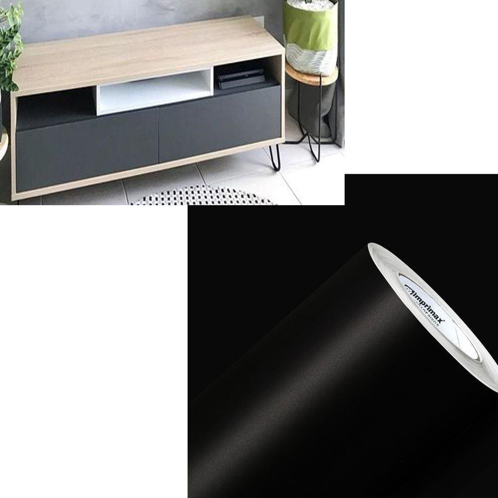 Adesivo Vinil Envelopamento 12mx50cm Preto Fosco