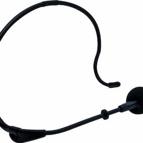 Microfone Com Fio Headset Auricular P2/P10 Preto Hm20 Yoga