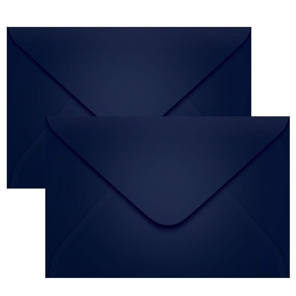 Envelope Convite De Casamento Azul Escuro 160X235Mm 100Un