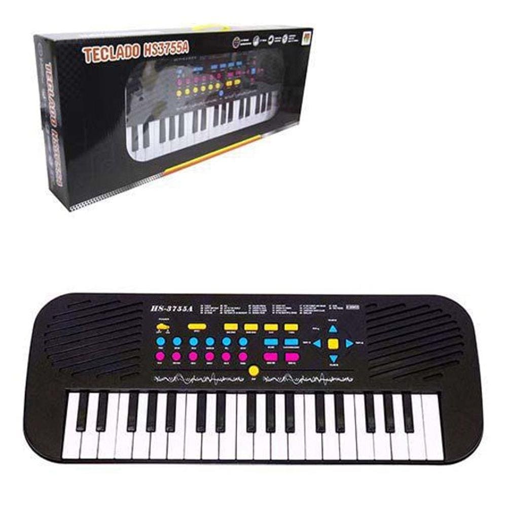 Teclado / Piano Musical Infantil Com Microfone