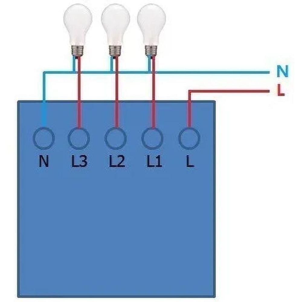 Interruptor Inteligente 3 Botões - Alexa. Google E Siri