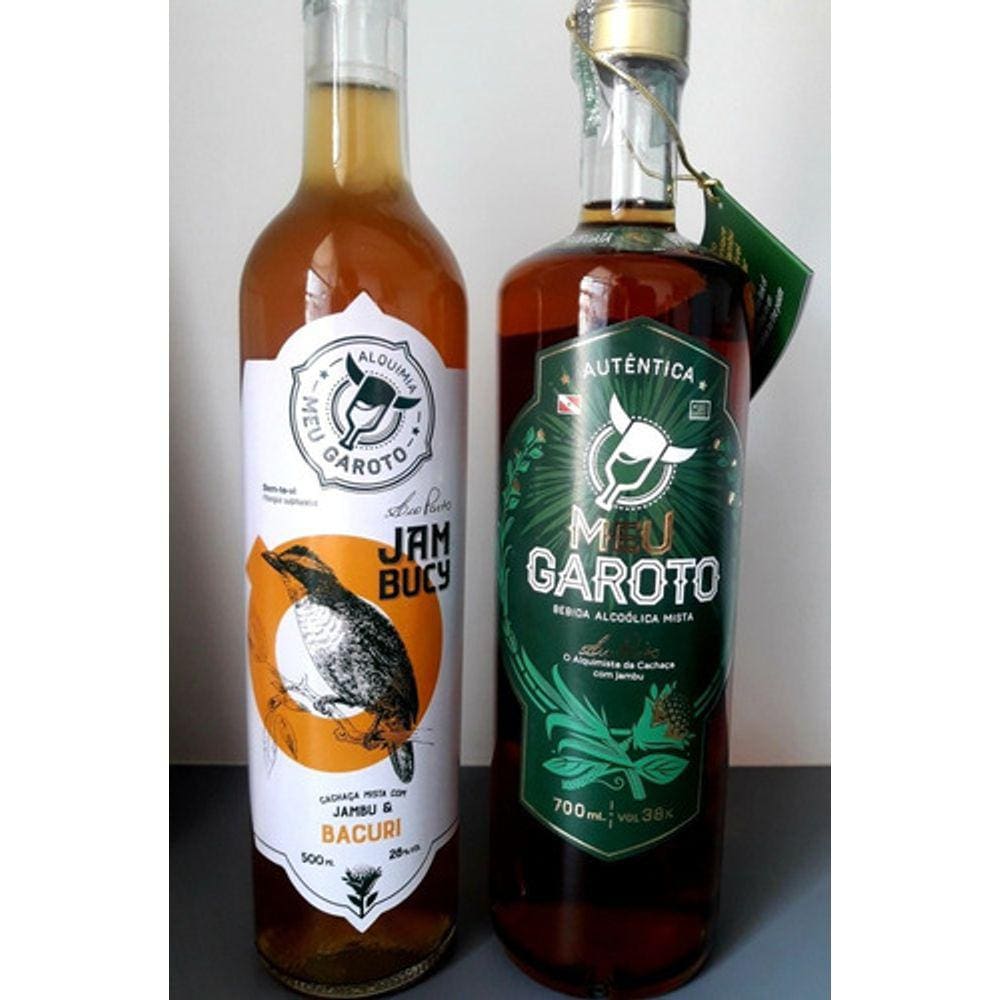 Cachaça de Jambu 700ml + Cachaça de Jambu com Bacuri 500ml