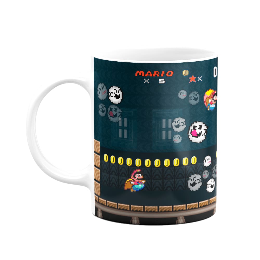 Caneca Gamer - Mario Forest ghost house