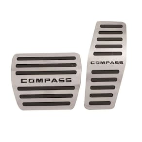 Kit Pedaleira Aço Inox Jeep Compass 2017 2018 2019 2021 2022