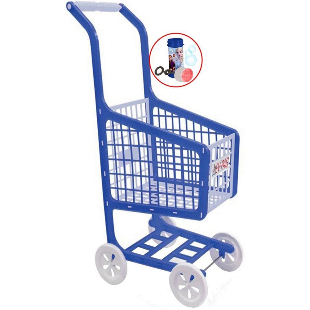 Brinquedos De Meninas Carrinho De Compras Supermercado Brinquedo Infantil Plástico Resistente Grande Lev-Pag Elka
