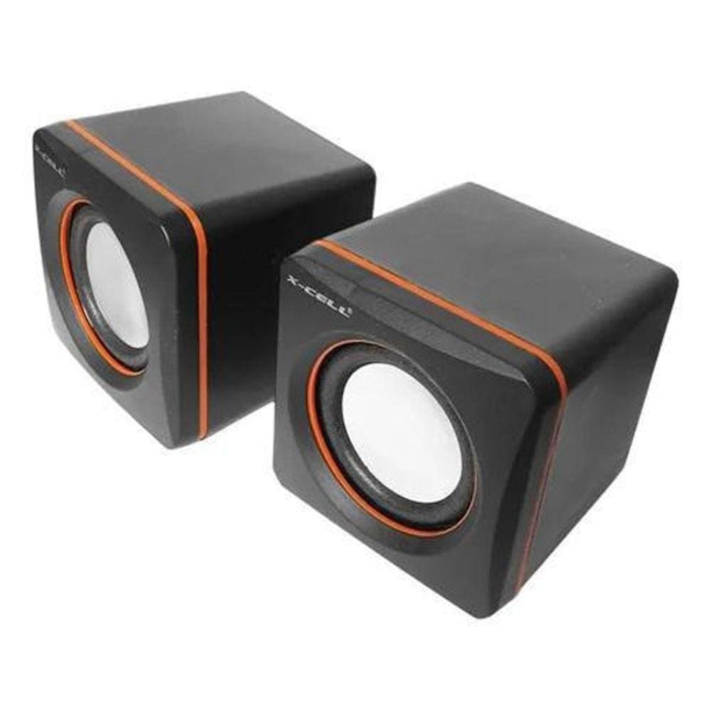 Caixa De Som X-Cell Para Pc/Notebook P2 Usb Com Controle