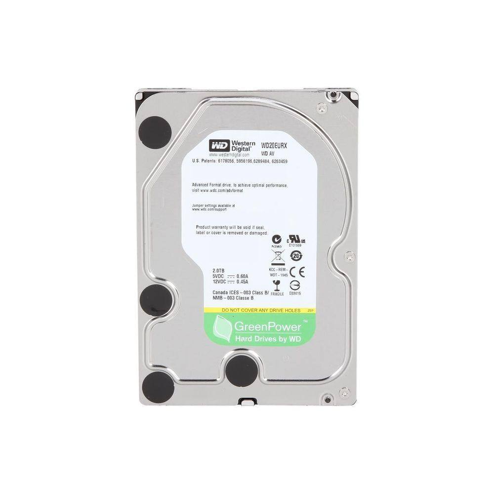 Hd Western Digital Wd20eurx 2tb Green Power