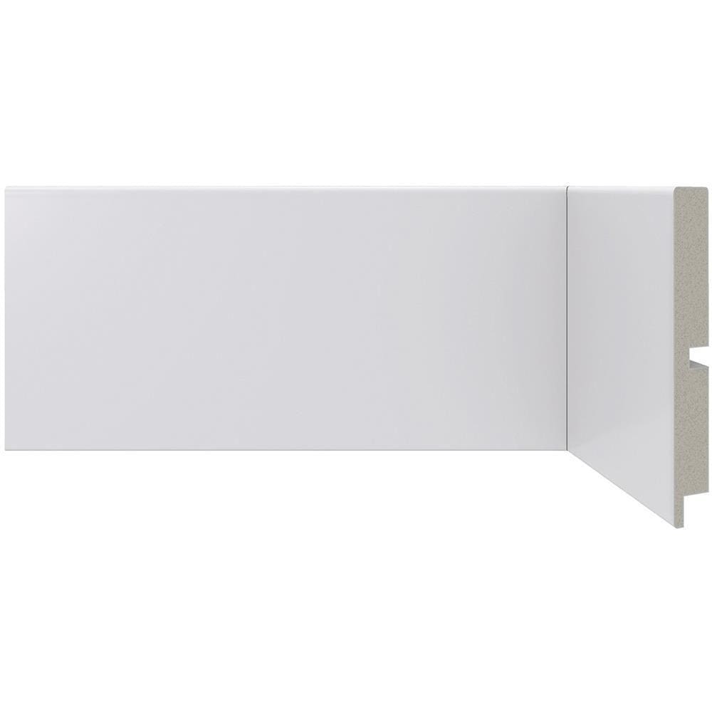 Rodapé em Poliestireno Moderna 454 Branco 10x240cm