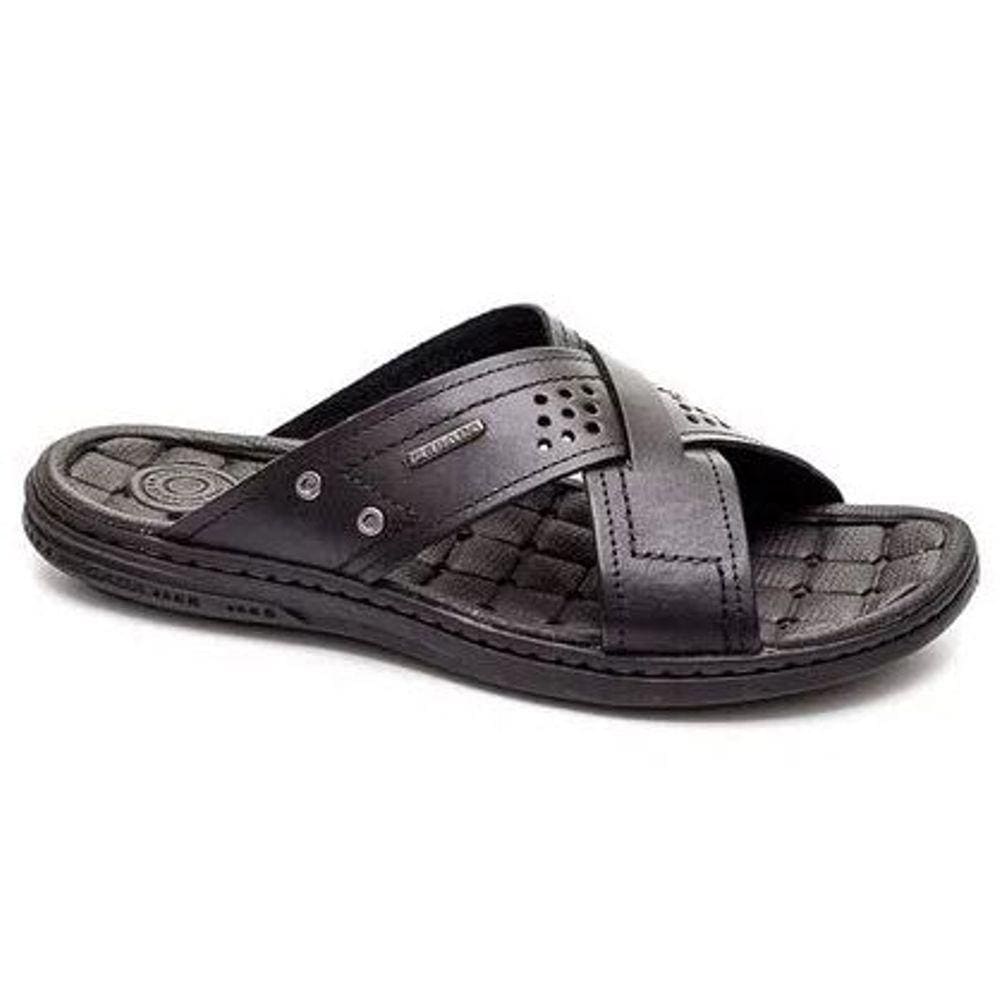 Chinelo Masculino Casual Couro Amortech Pegada 131222