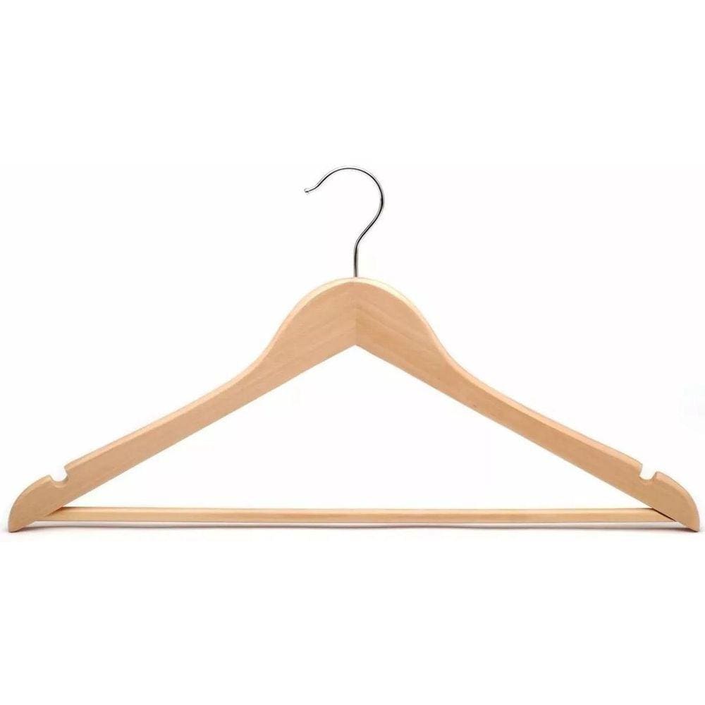 Kit Com 3 Cabides De Madeira Yins