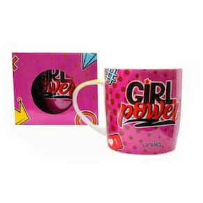 Caneca De Cerâmica Girl Power 390 Ml