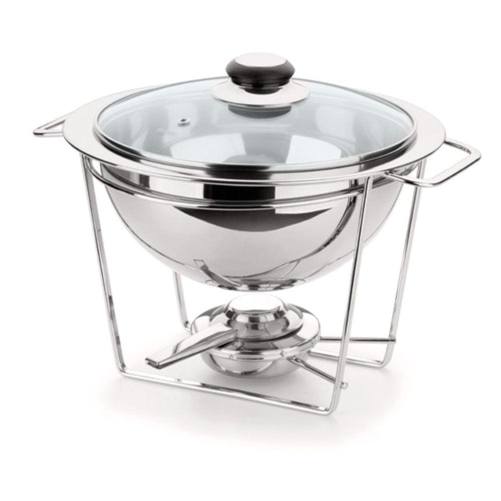 Panela Com Rechaud 3 Litros Com 4 Peças Todo De Aço Inox