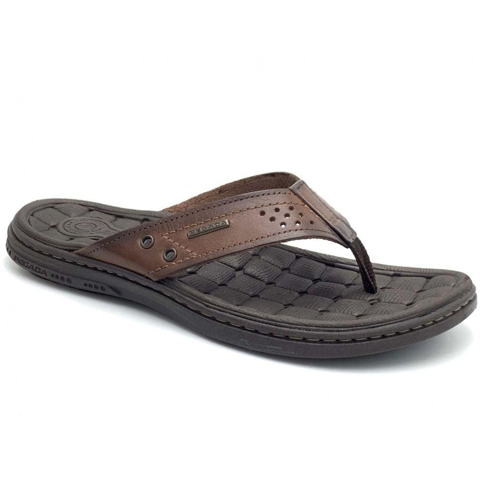 Chinelo Dedo Masculino Couro Amortech Pegada 131221