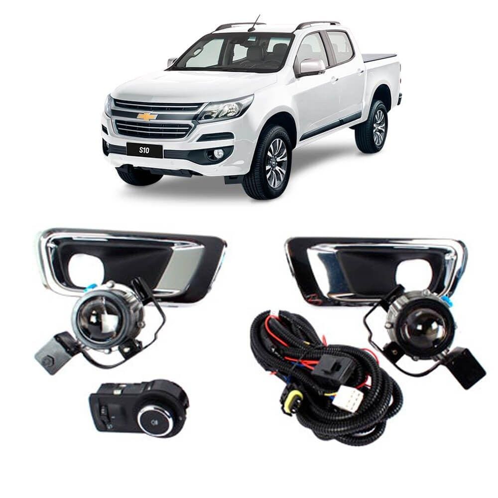 Kit farol auxiliar Milha S10 e trailblazer 2012 a 2016 Bmo