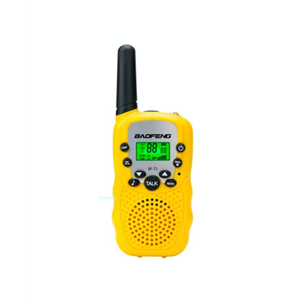 Par Rádio Comunicador Baofeng 22 Canais T3 Amarelo