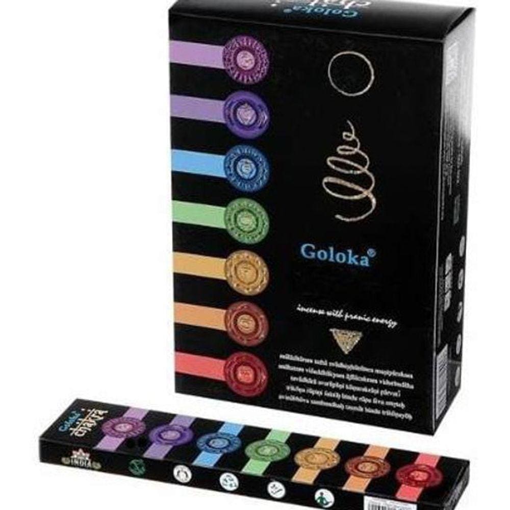 Incenso Indiano De Massala Goloka 7 Chakras