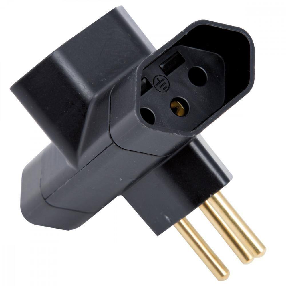 Plugue T 2p+t 250 V 10 A Tramontina Preto