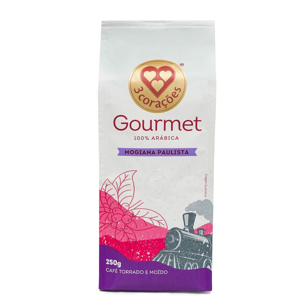 Café Torrado e Moído Mogiana Paulista Gourmet 3 Corações Pacote 250g