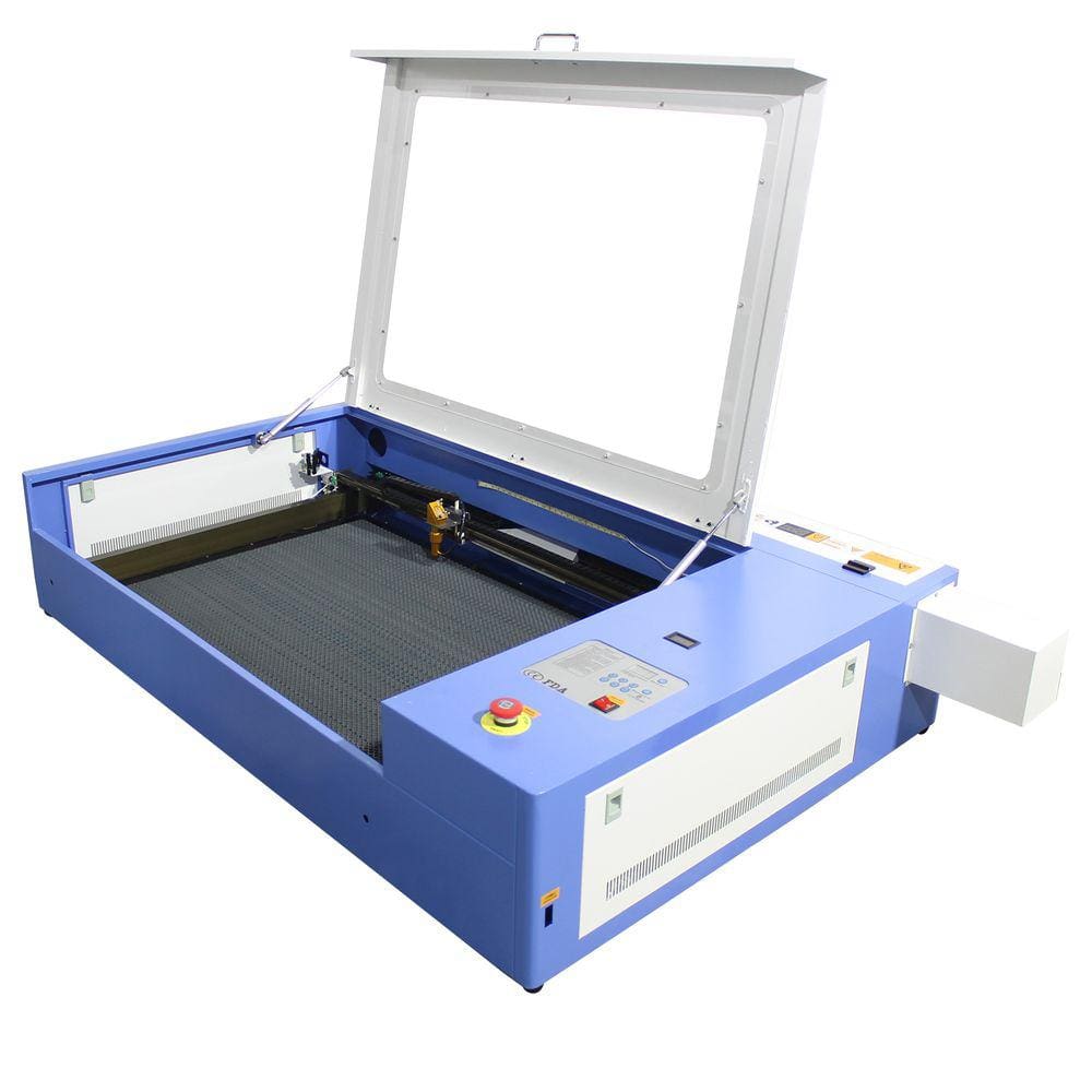 Maquina CNC Router Laser Corte e Gravação 130x90cm 130w Mesa Fixa
