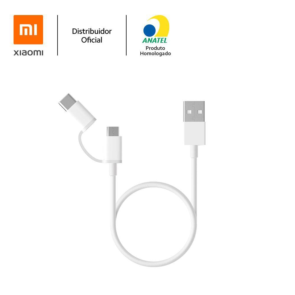 Cabo Usb Para Tipo C E Microusb 100Cm