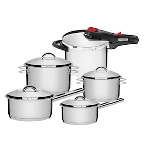 Conjunto Panelas 5Peças Inox Fundo Triplo Tramontina Solar
