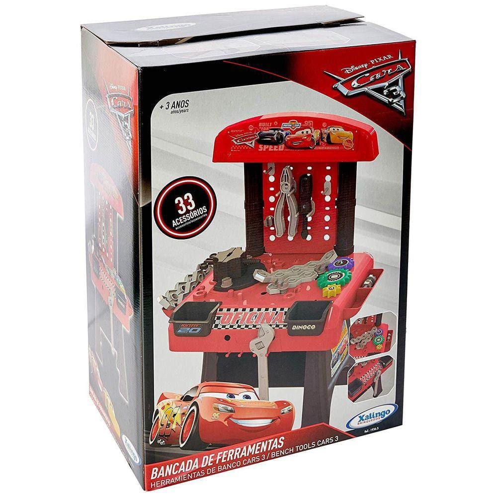 Bancada Oficina Mecanica Carros Disney Pixar Xalingo 19365