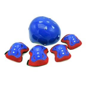 Kit Proteção Infantil Azul Turma Aventura Capacete UniToys