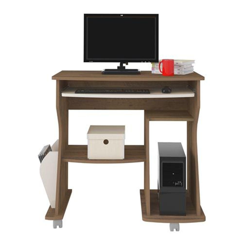 Escrivaninha/ Rack Para Computador 160 Com Nicho E Prateleira - Artely
