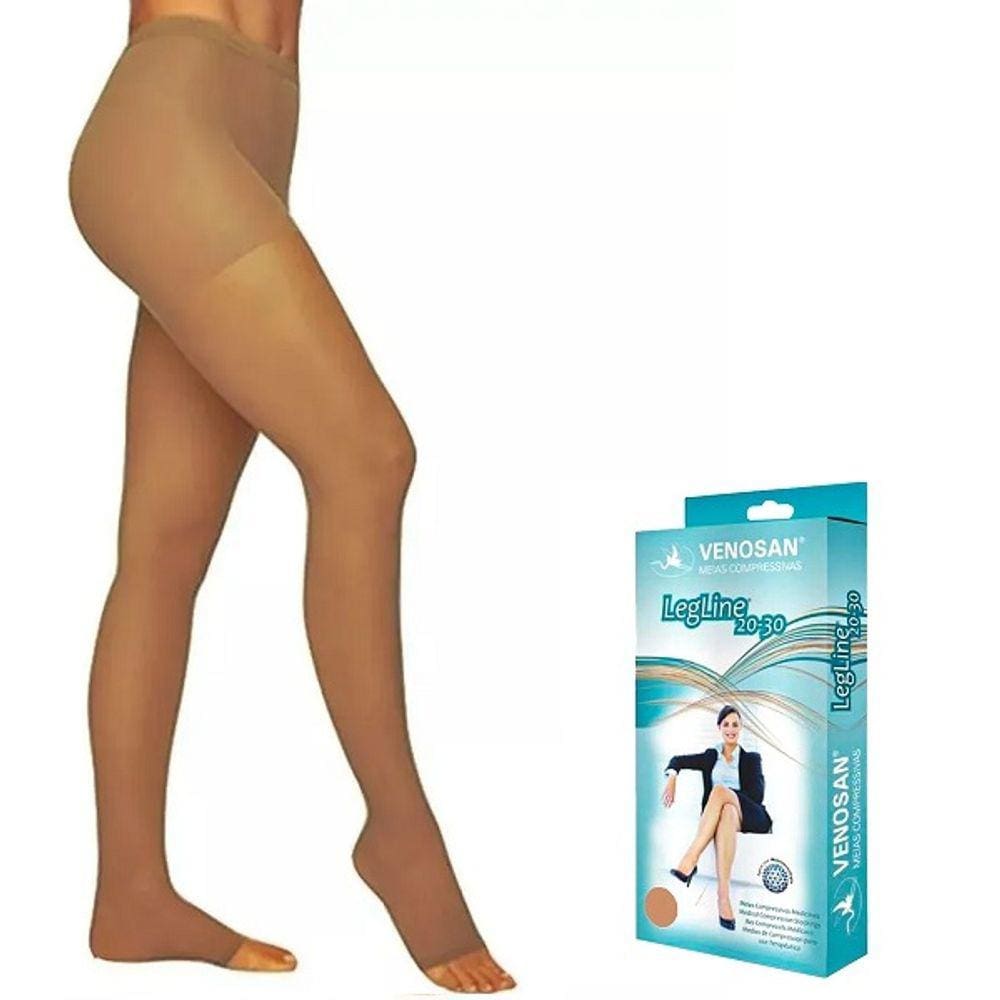 Meia Calça Média Compressão Venosan Legline 20-30 AT PE Aberto