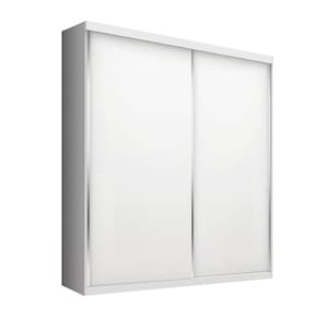 Guarda Roupa Solteiro 2 Porta de Correr 2 Gavetas Salvador  - Branco
