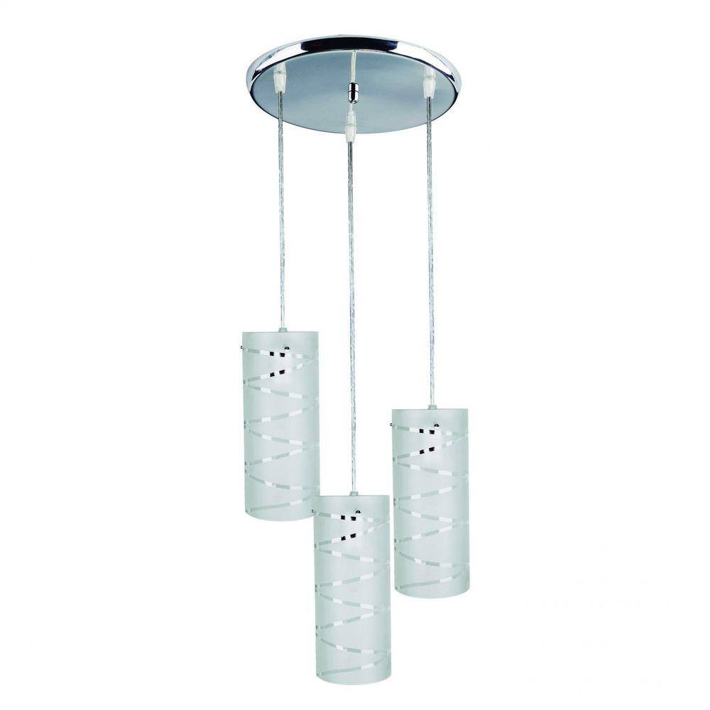 Pendente 3 Lâmpadas First Bronzearte Branco
