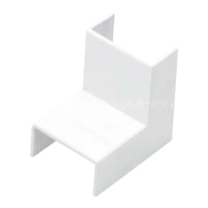 Cotovelo Interno Canaleta BRANCA 20x10mm acabamento BRANCO