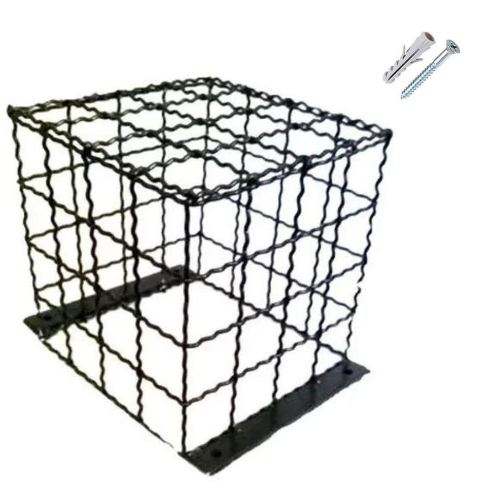 Grade protetora 18x18 Antifurto Preta Para Camera Bullet