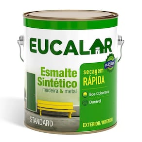 Tinta Esmalte Eucalar Brilhante Marfim 3,6 Litros