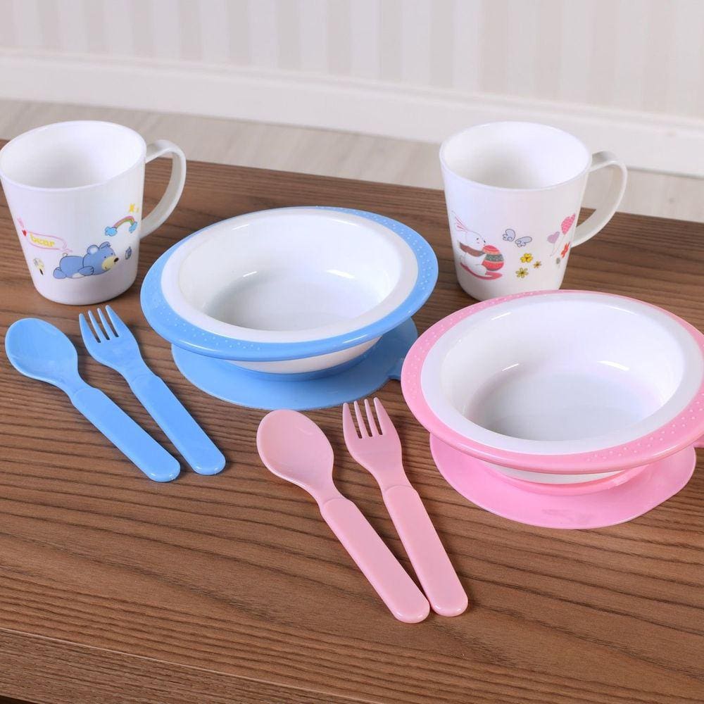 Kit Alimentação com Copo Infantil 4 Peças Fibra de Bambu Bene Casa