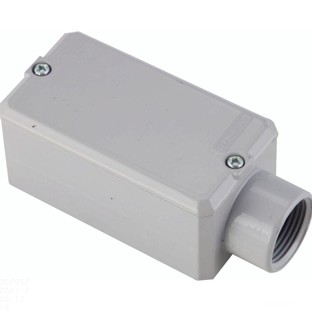 Condulete fixo 3/4" tipo "E" - com tampa / rosca BSP / com pintura eletrostática a pó Tramontina