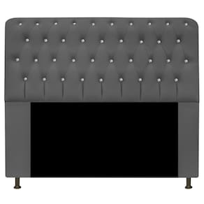 Cabeceira Estofada Lady Com Strass 140cm Queen Size Corano