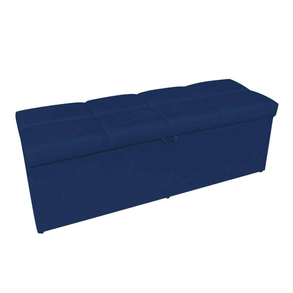 Calçadeira Nina 0,90cm Suede Azul Marinho