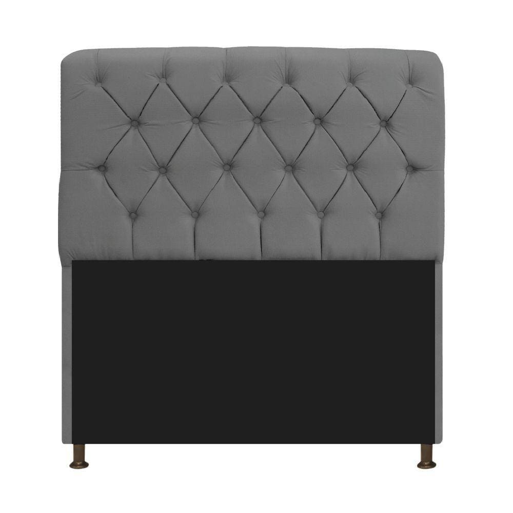 Cabeceira Estofada Lady 140cm Solteiro c/ Capitone Corano