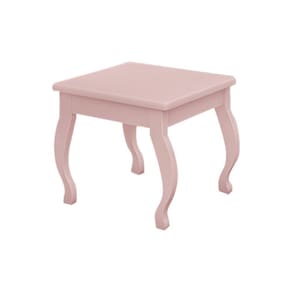 Banqueta Decorativa sem Almofada Leona Mdf Rose