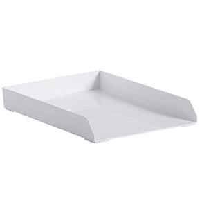 Bandeja Organizadora Aberta Empilhável Branca 34Cm