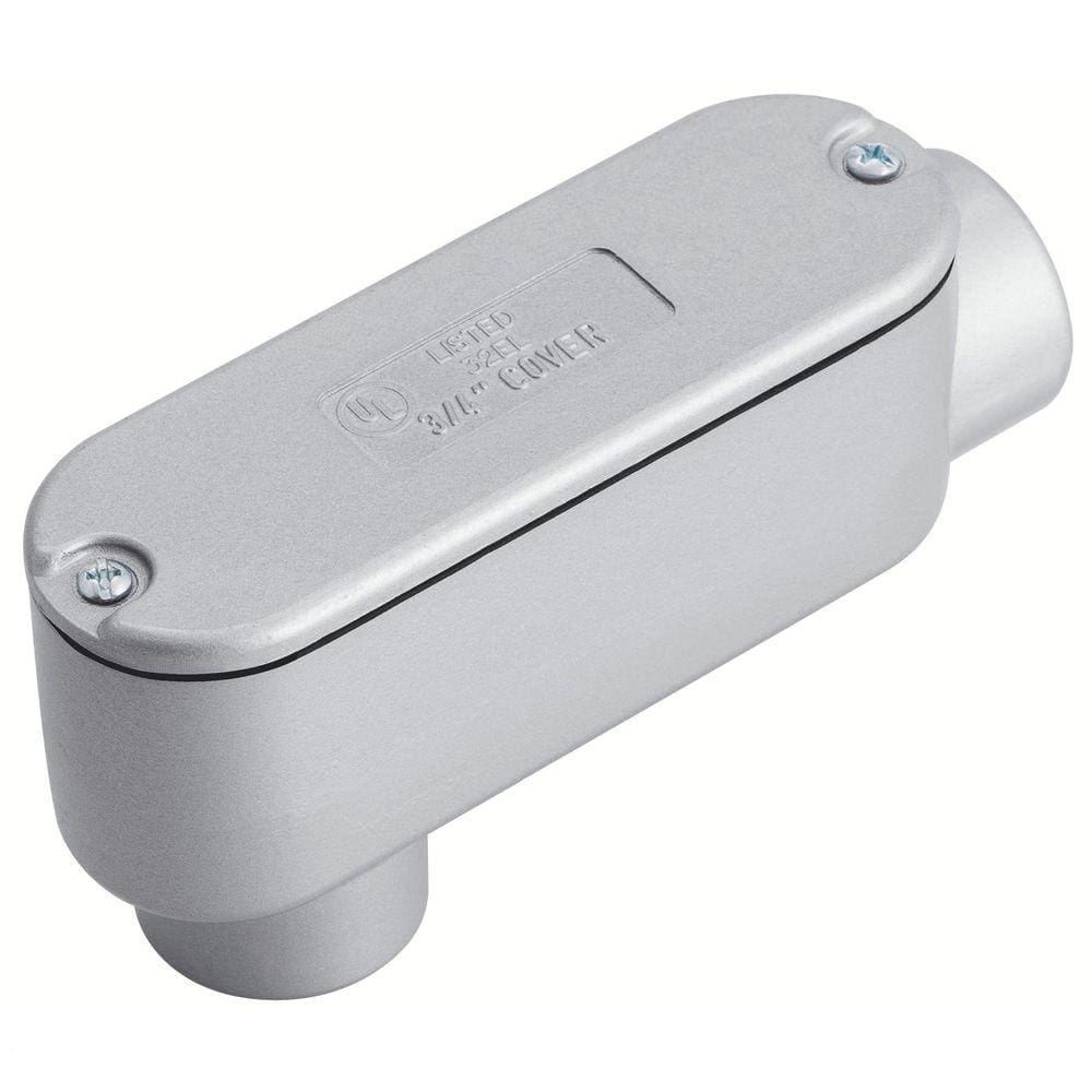 Condulete fixo ovalado 1/2&quot; tipo &quot;LB&quot; - com tampa / rosca BSP / com pintura Tramontina