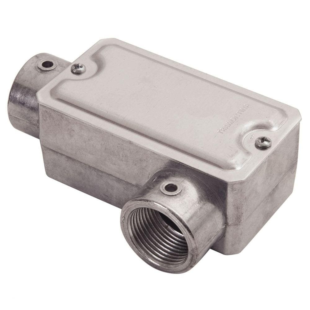 Condulete fixo 3/4" tipo "LL" - com tampa / rosca BSP / sem pintura Tramontina