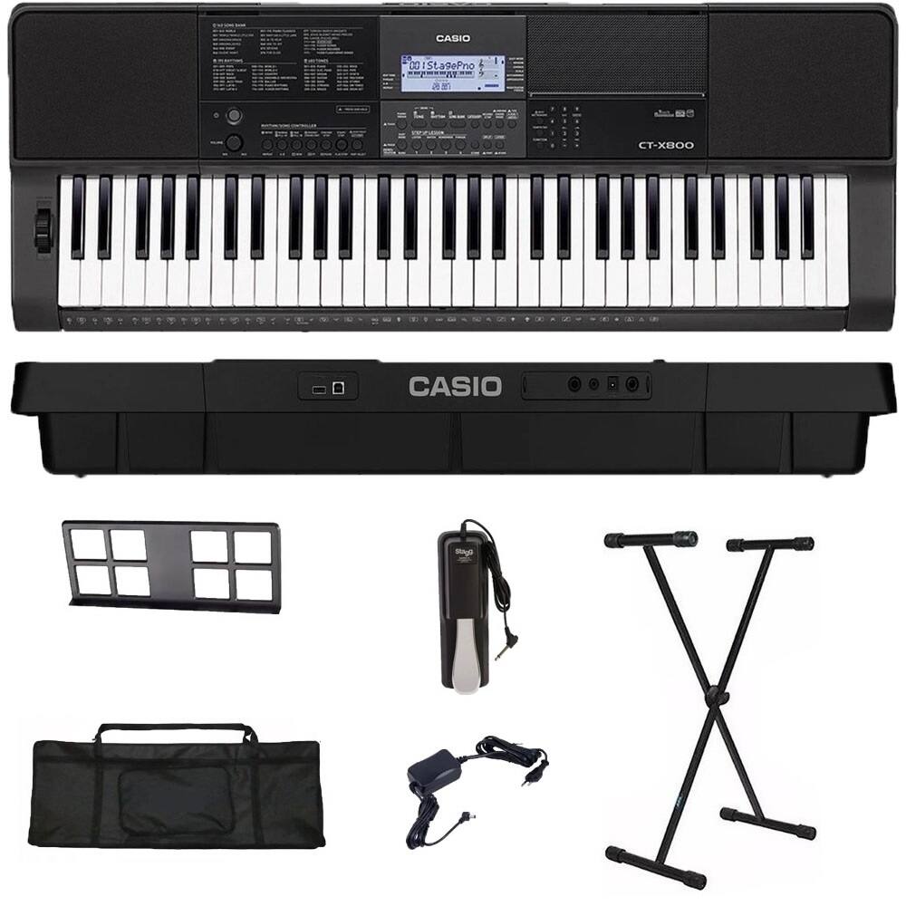 Teclado Musical Casio Ct-x800 Preto