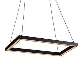 Lustre Pendente Newline Fit Led 743 Bivolt Preto 4000K Luz Neutra