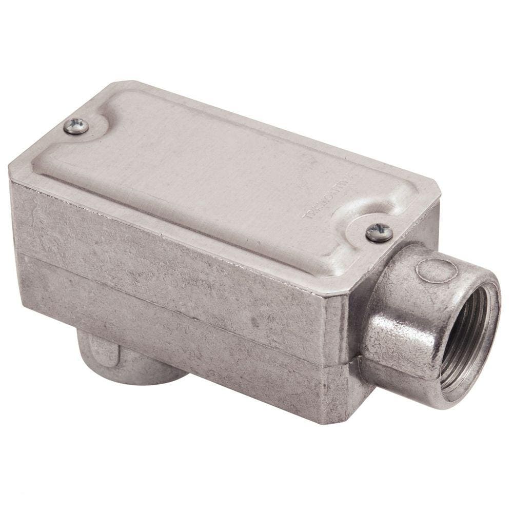 Condulete fixo 1/2&quot; tipo &quot;LB&quot; - com tampa / rosca BSP / sem pintura Tramontina