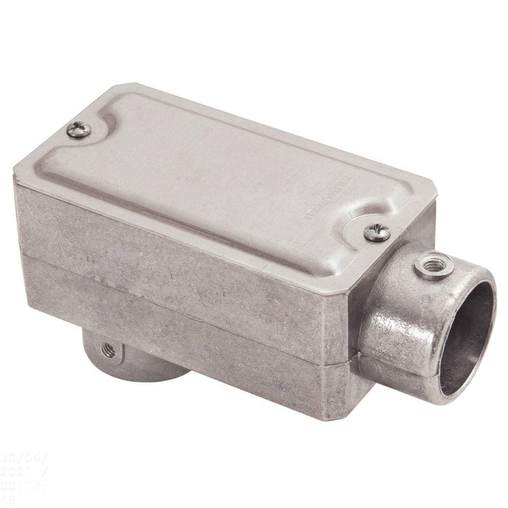 Condulete fixo 1/2&quot; tipo &quot;LB&quot; - com tampa / sem rosca / sem pintura Tramontina