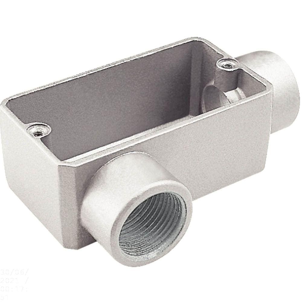 Condulete fixo 1.1/4&quot; tipo &quot;LR&quot; - com tampa / rosca BSP / com pintura eletrostática a pó Tramontina