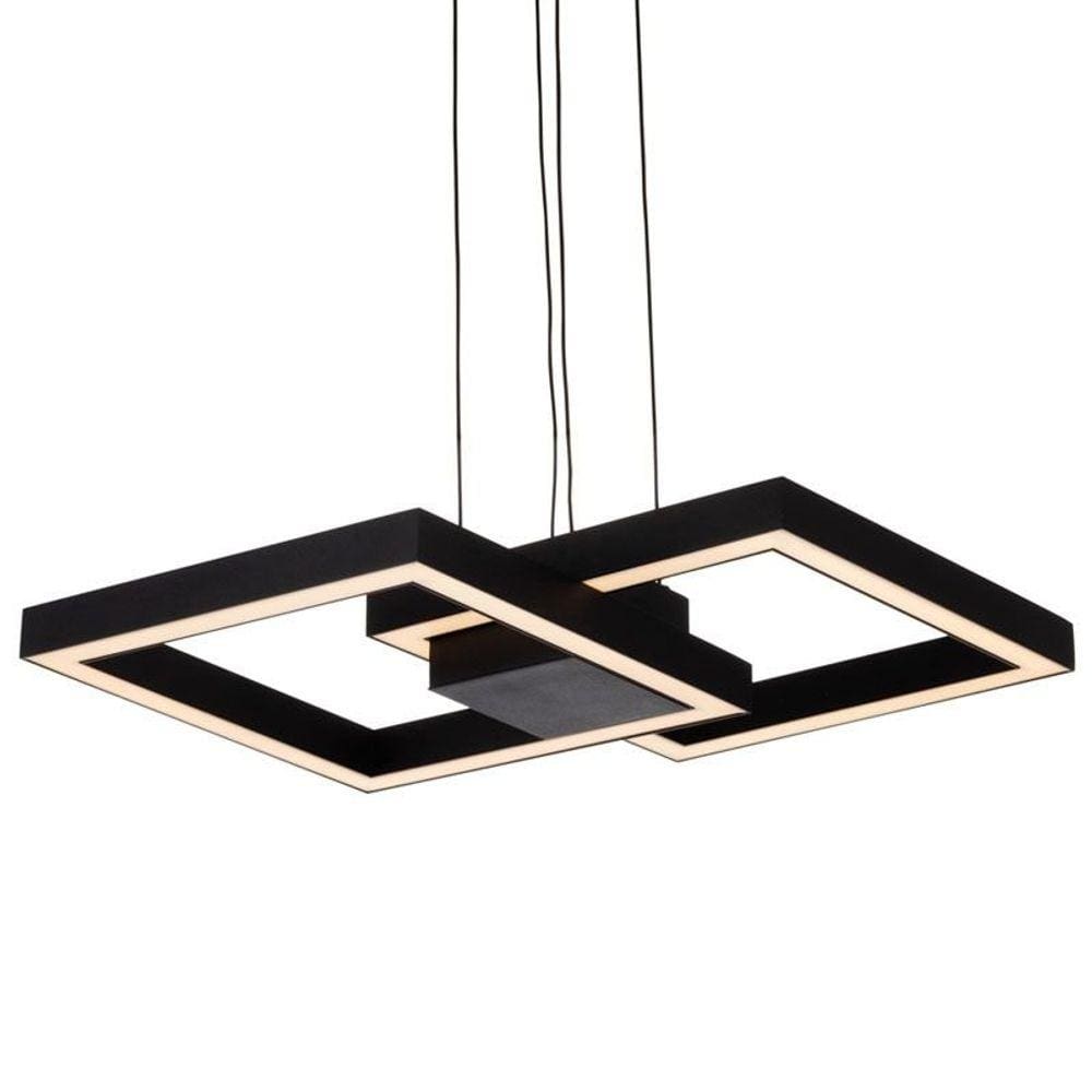 Lustre Pendente Newline Fit Led 705 Bivolt Preto 4000K Luz Neutra